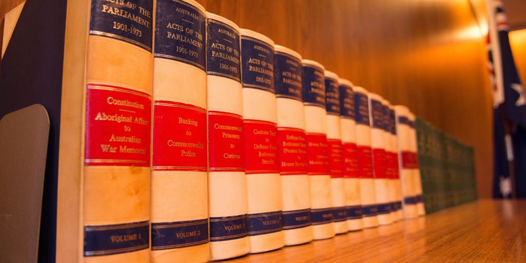 a row of books on a table