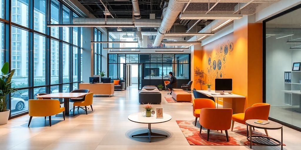 Modern flexible office in Ho Chi Minh City.