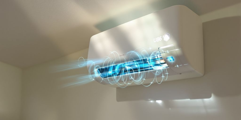 Clean air flowing from a modern HVAC vent.