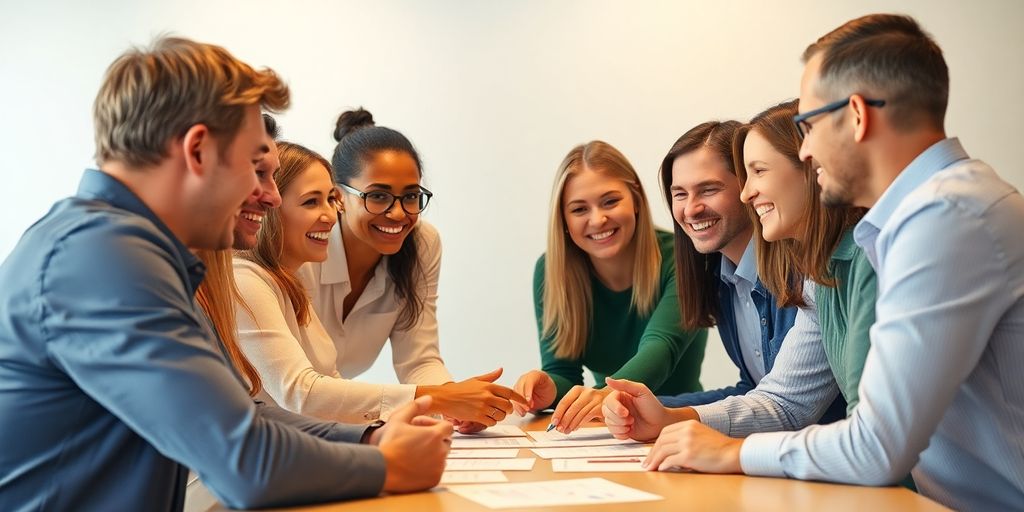 Teamwerk en samenwerking in een professionele omgeving.