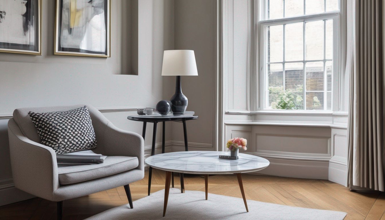 Saarinen Side Table in modern London flat