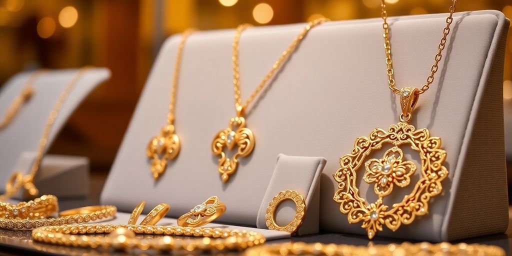 Bijoux en or sur mesure aux enchères.