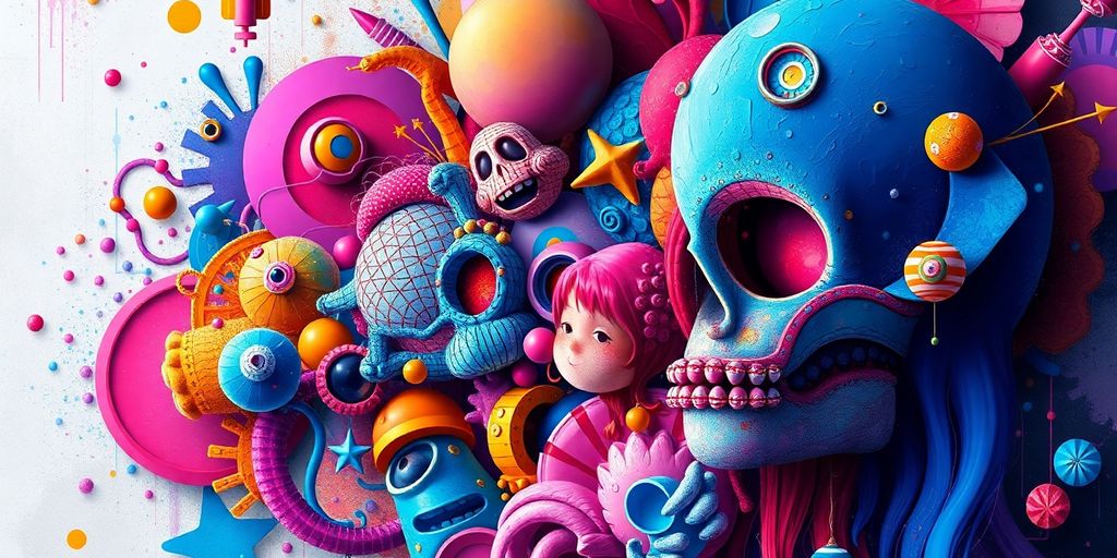 Colorful digital art representing diverse nft styles.