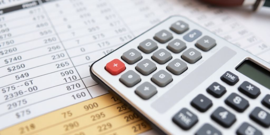 Sports betting odds and a calculator.