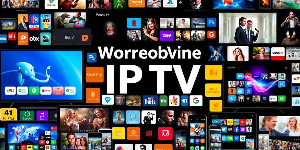 Diverse streaming devices for global IPTV entertainment.