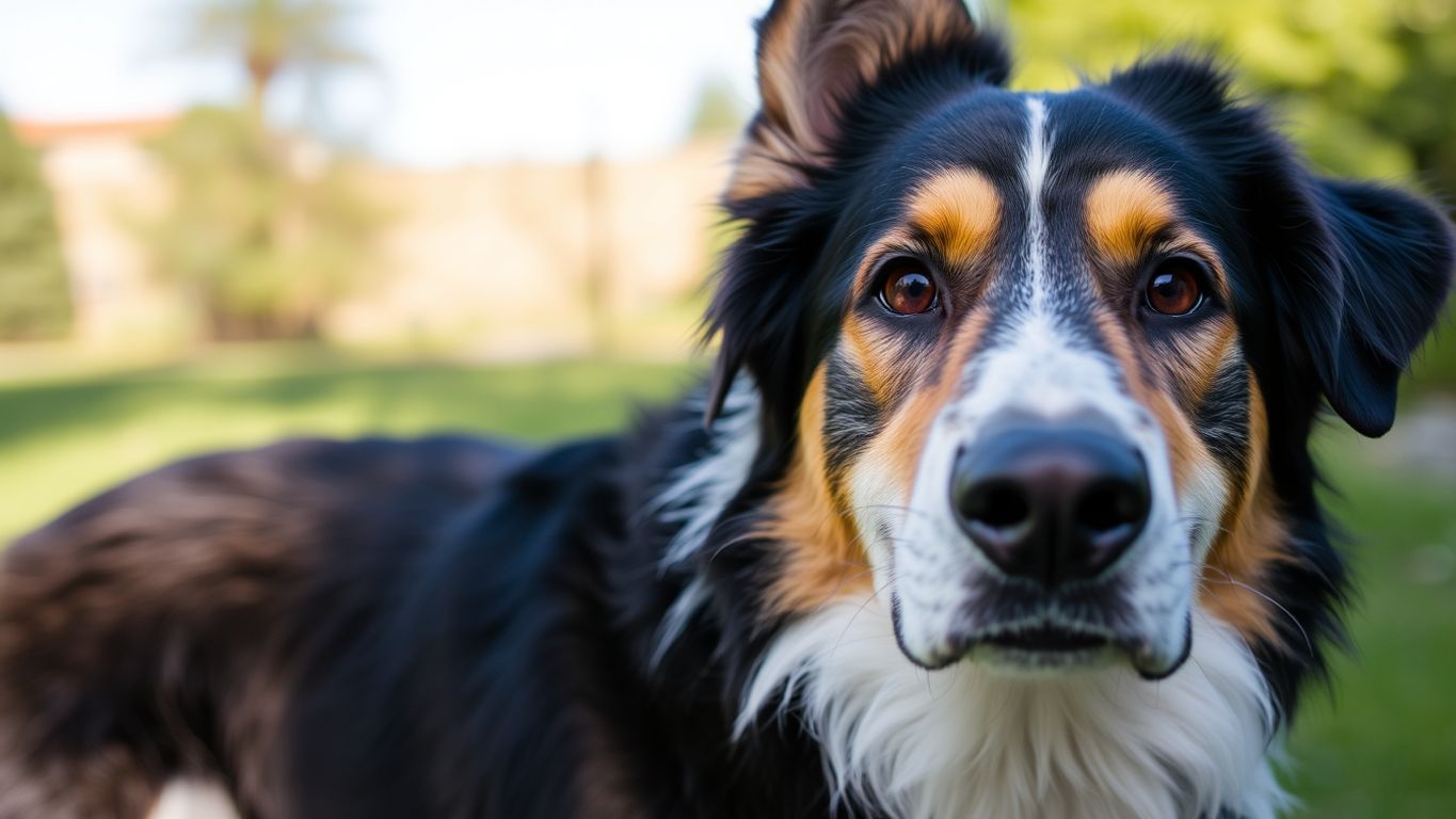 Close-up of an Appenzeller Sennenhund in nature.