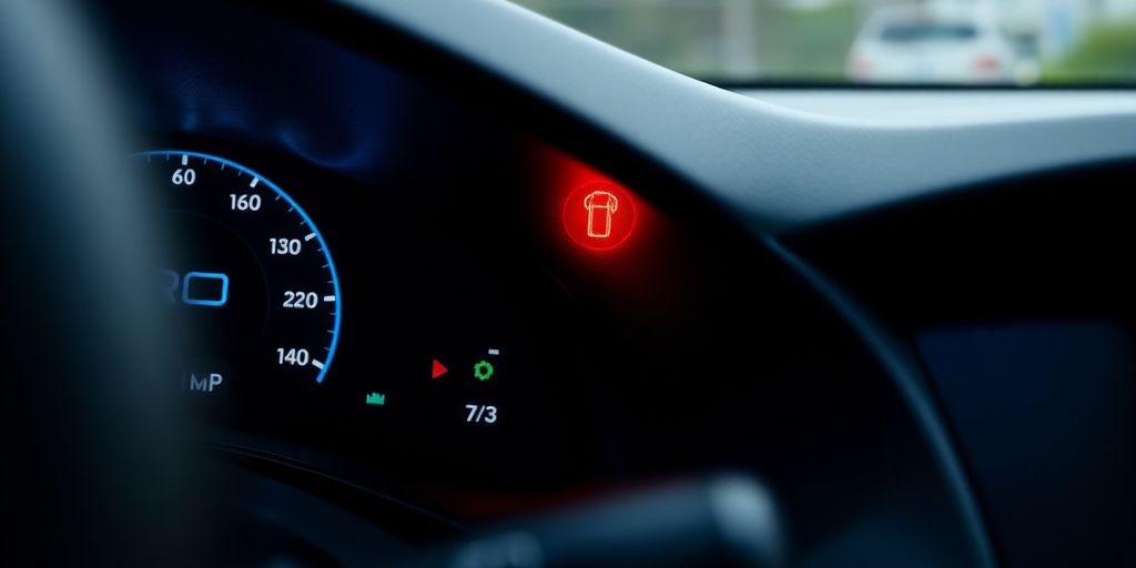 Close-up of Niro EV charging light blinking off.