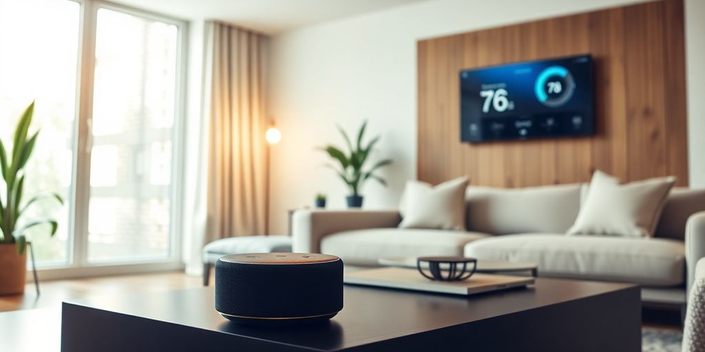 Modern smart home devices connected.