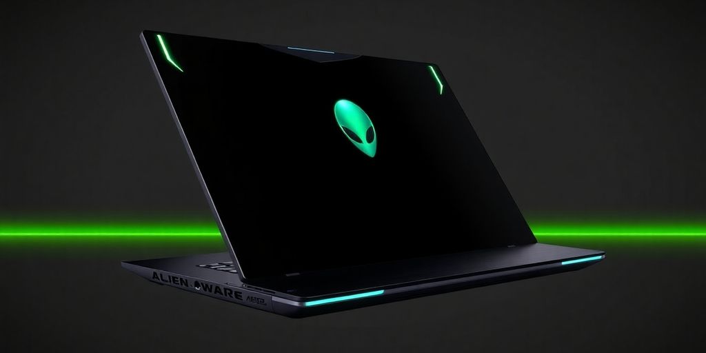 تصميم عصري لجهاز كمبيوتر محمول للألعاب