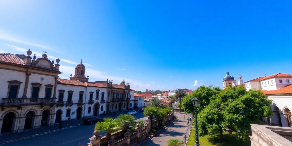 Historic architecture and cobblestone streets of Intramuros.