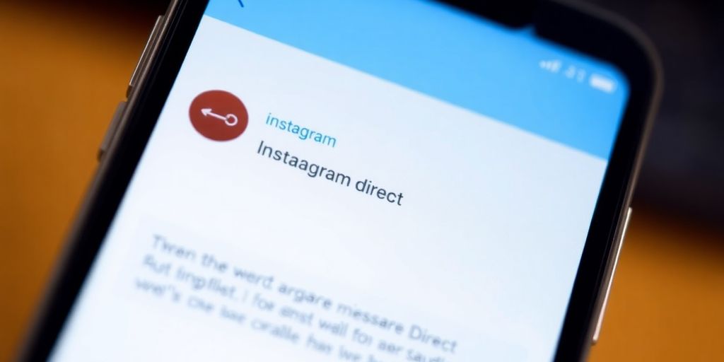 Tela de erro no Direct do Instagram.