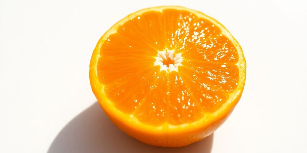 Bright orange fruit with leaves, suggesting focus and memory.