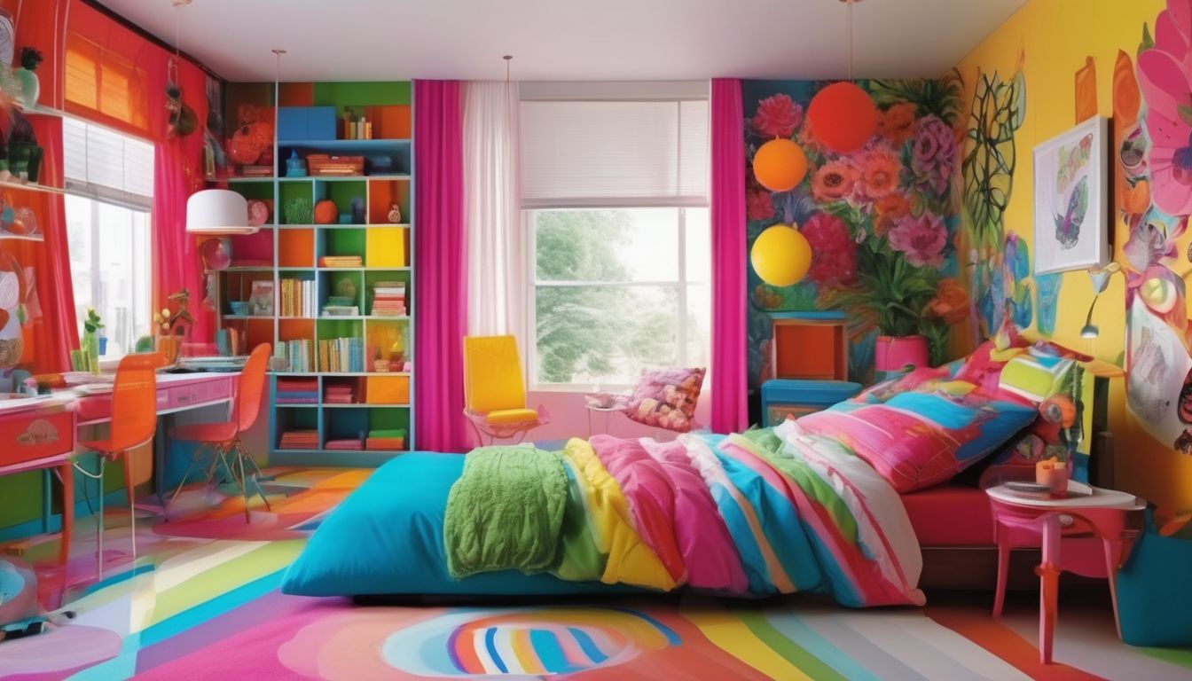 colorful room decor