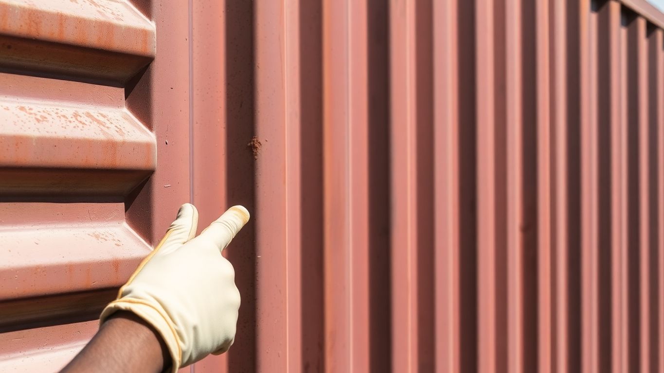Shipping container inspection.