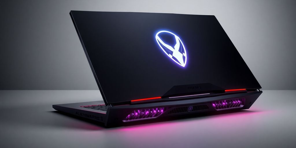 صورة لجهاز ALIENWARE m18 R2 بتصميم عصري.