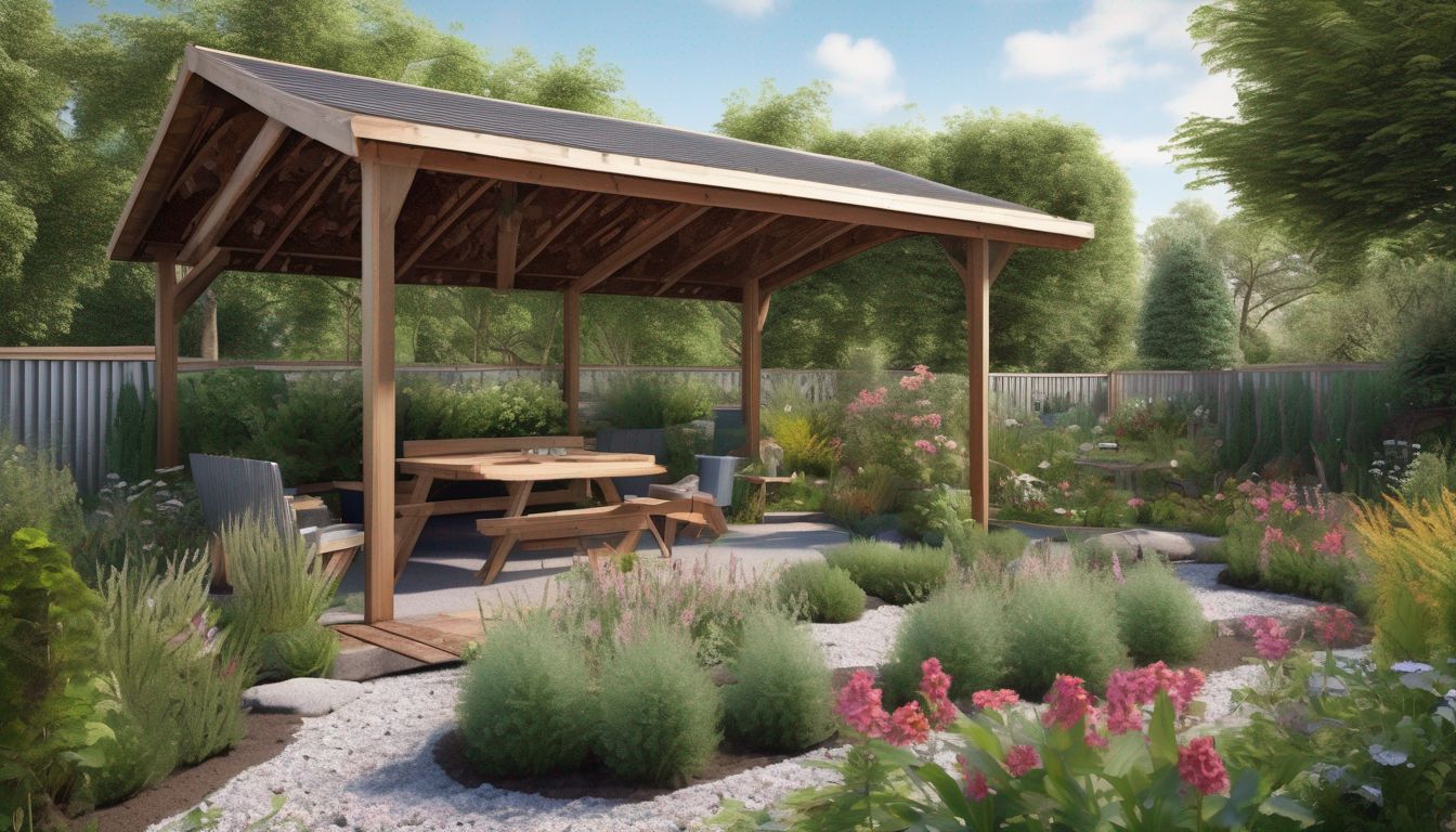bird-friendly garden with shelter and nesting sites