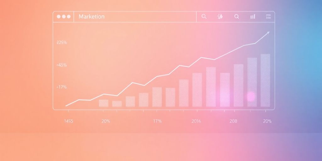 Tableau de bord Google Ads avec des flèches ascendantes.