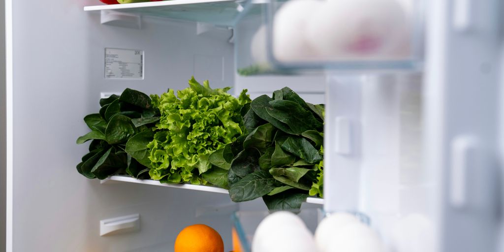 A refrigerator filled with lots of fresh fruits and vegetables
