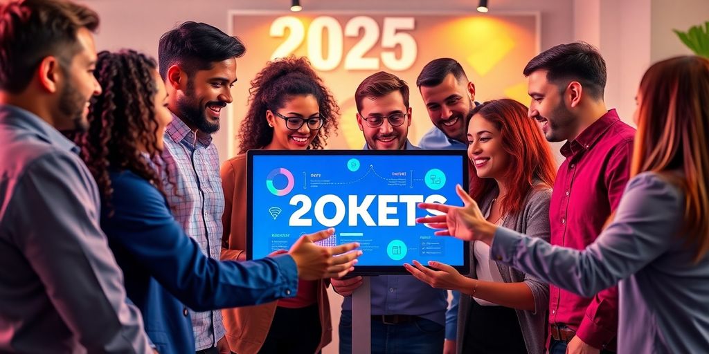 Diverse team collaborating on brand marketing strategies.