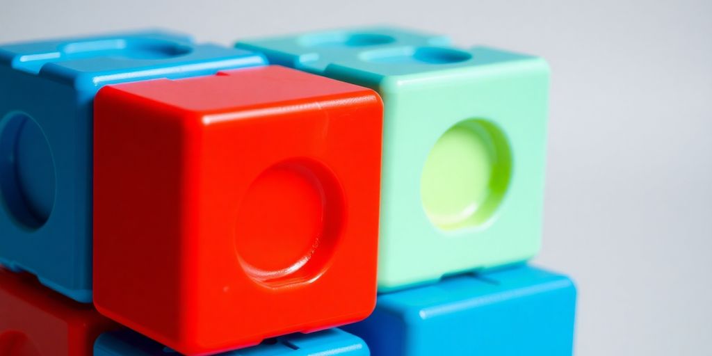 Colorful blocks forming a cohesive structure.