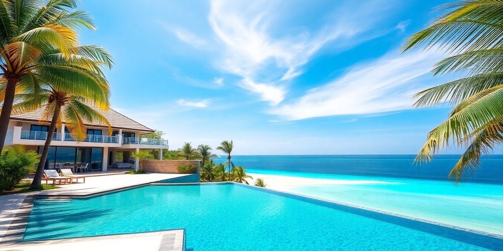 Luxury villa overlooking Phuket beach