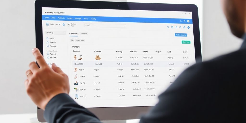 Close-up of BigCommerce inventory management interface.