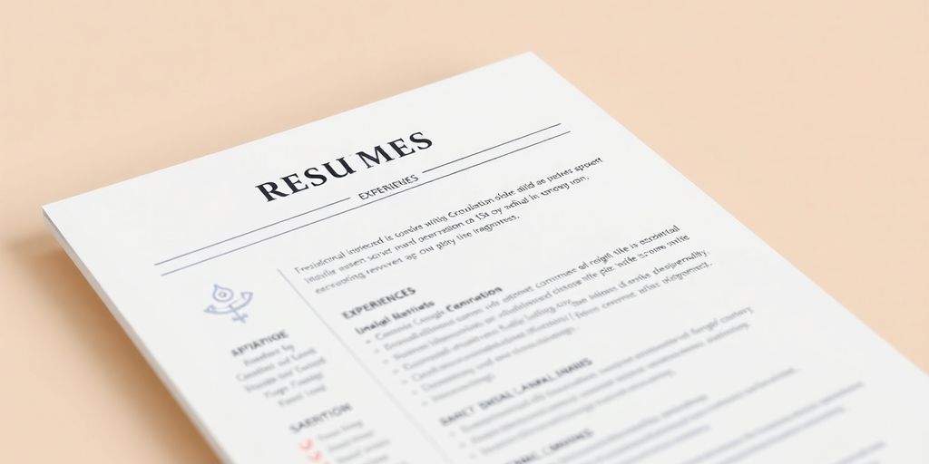 Marketing professional's creative resume.