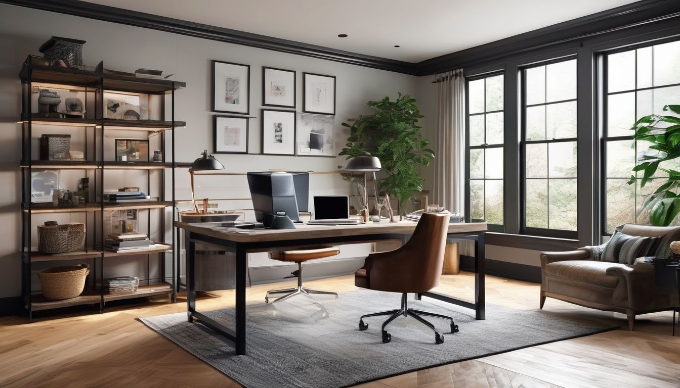 modern home office with smart technology