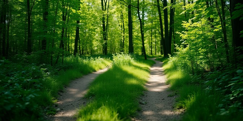 Two distinct paths diverging.