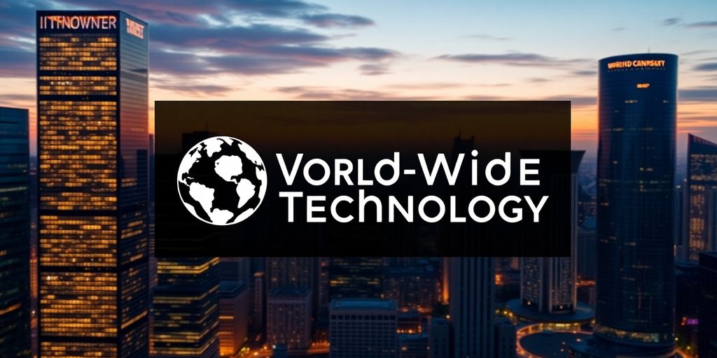 World Wide Technology logo against a modern cityscape.