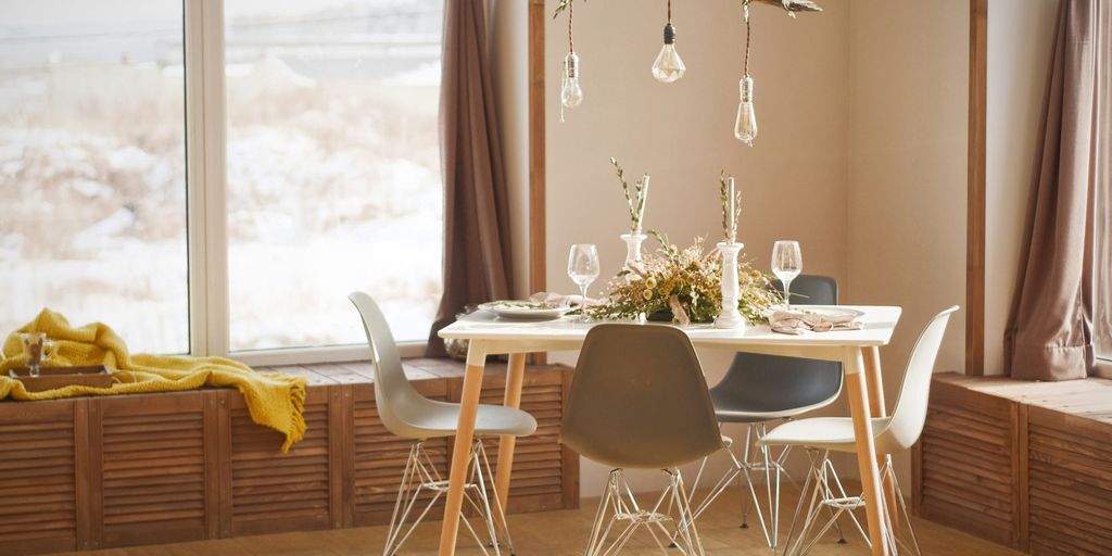 white wooden dining table set during daytime