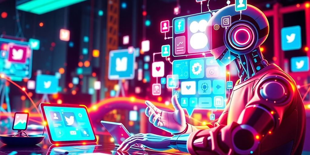 AI agenti u digitalnom marketingu na društvenim mrežama.