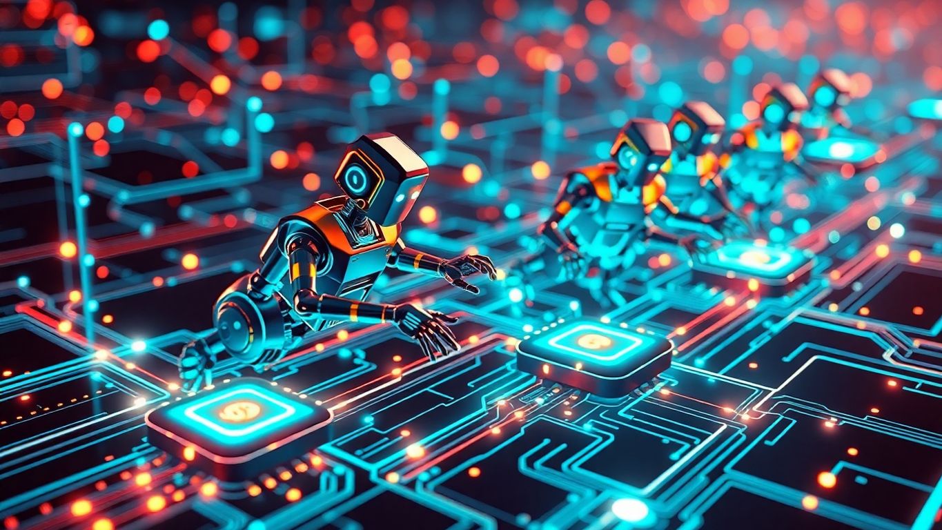 Solana crypto bots executing rapid trades.
