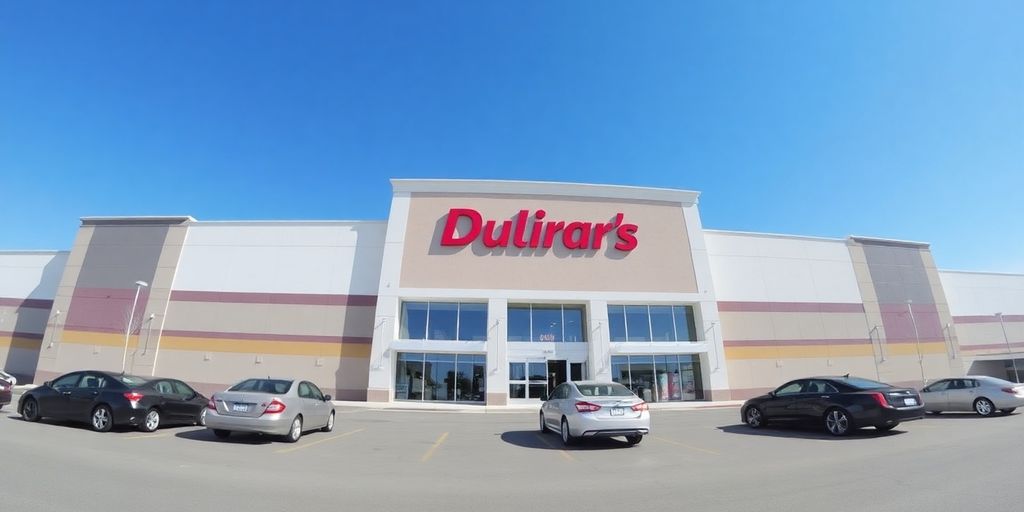 Exterior of a large retail store.
