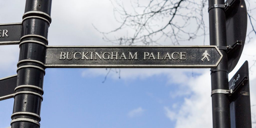 Buckingham Palace sign