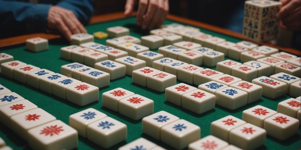 Thumbnail of American Mahjong tiles arranged neatly.