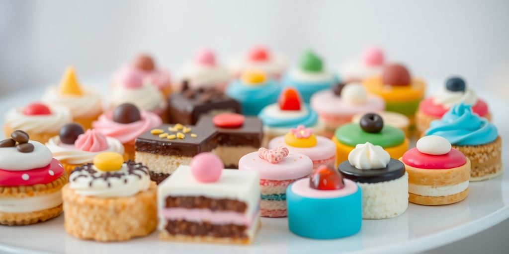 เค้กหลากหลาย จัดเบรคสวยงาม