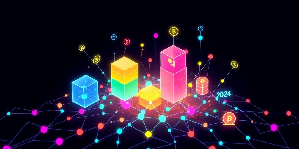 Illustrative image of digital assets and blockchain technology.