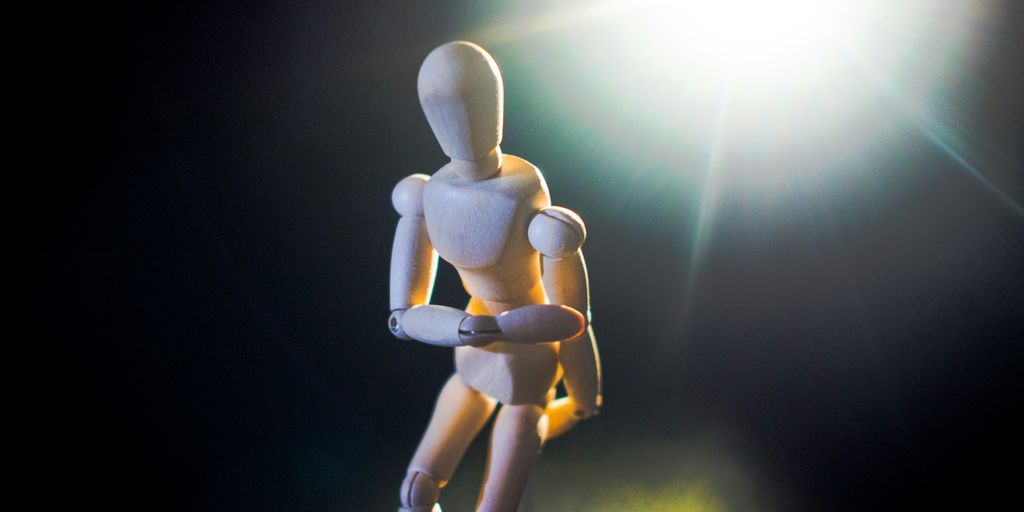 white human form action figure