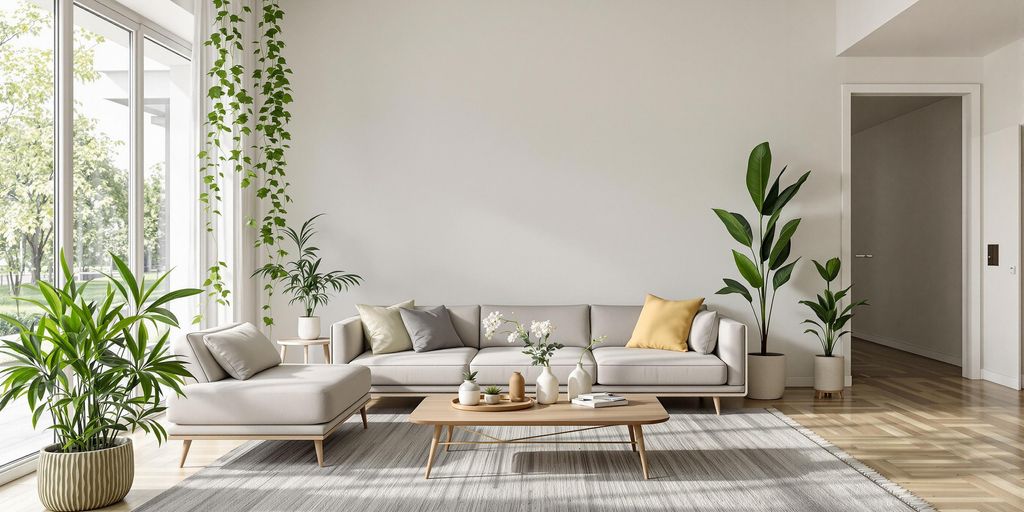 Modern eco-friendly living space with innovative design elements.