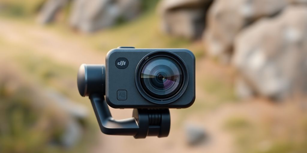 DJI Osmo Pocket 3 capturant une scène dynamique.