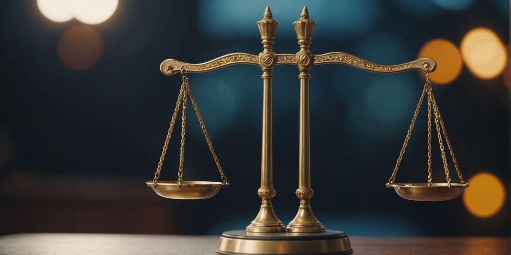 Scales of justice balancing polygamy and polyamory symbols