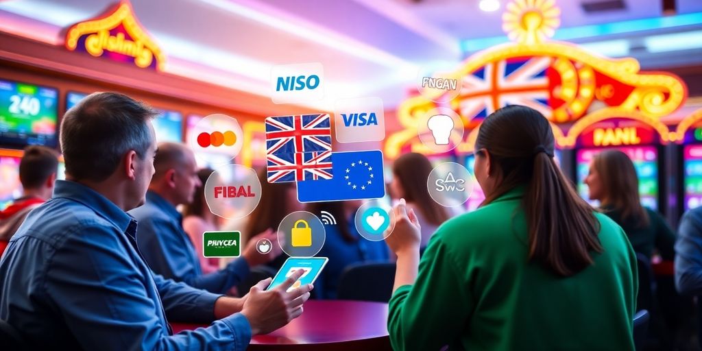 Australian casino player selecting payment options.