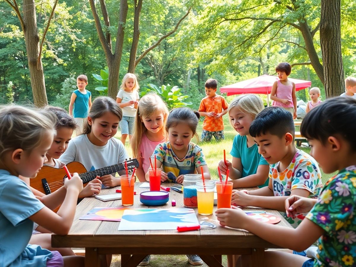 Tabără de vară pentru copii supradotați, activități creative.