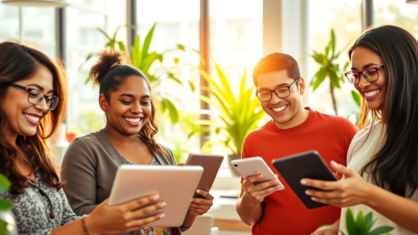 Comunidad hispana conectada digitalmente en Canadá.