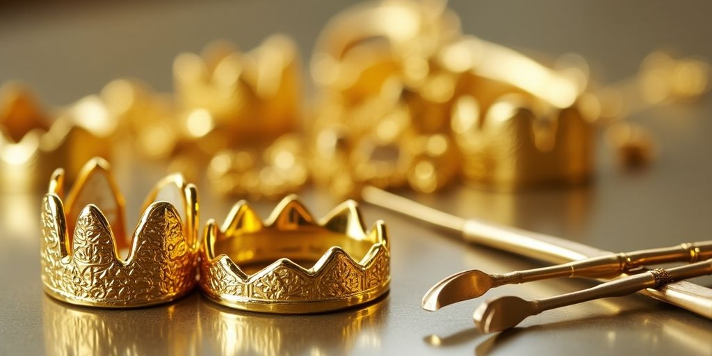 Récupération éthique de l'or dentaire recyclé.