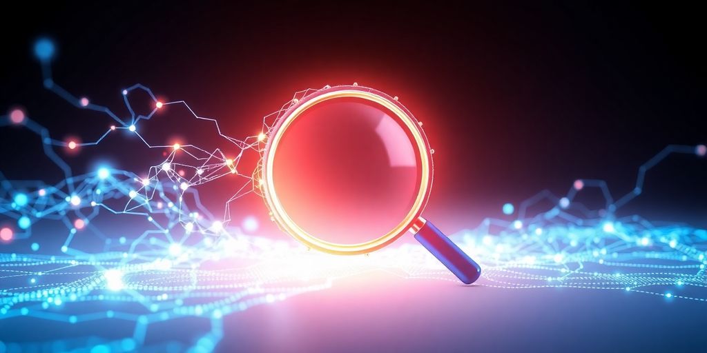 AI brain transforming search engine results visually.