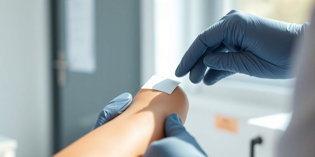 Person receiving rapid STD test results.