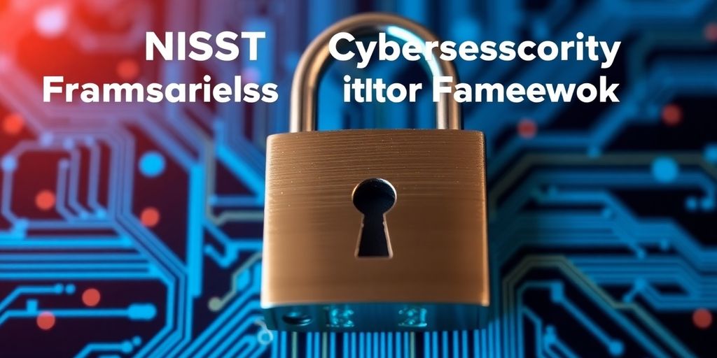 Padlock on digital circuit background representing cybersecurity.