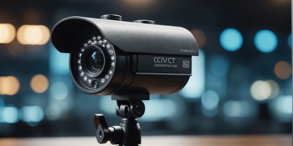 CCTV camera with digital shield for security